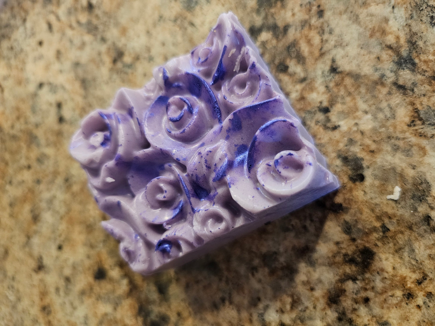 Lavender Driftwood Goats Milk Decorative Rose Soap