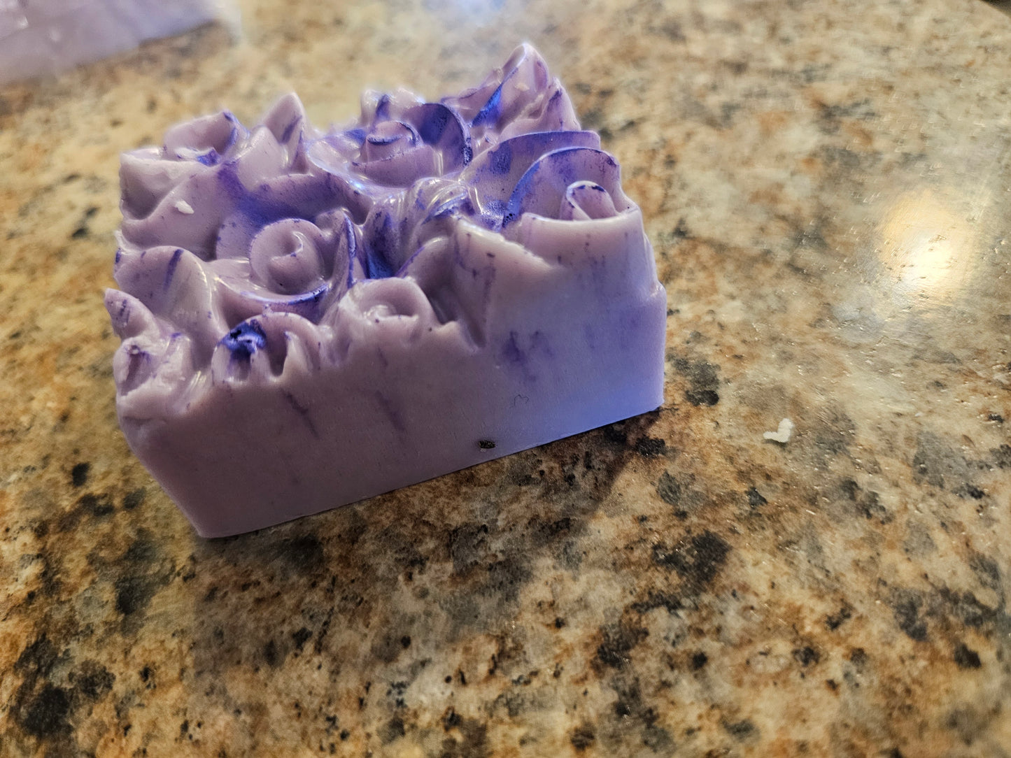 Lavender Driftwood Goats Milk Decorative Rose Soap