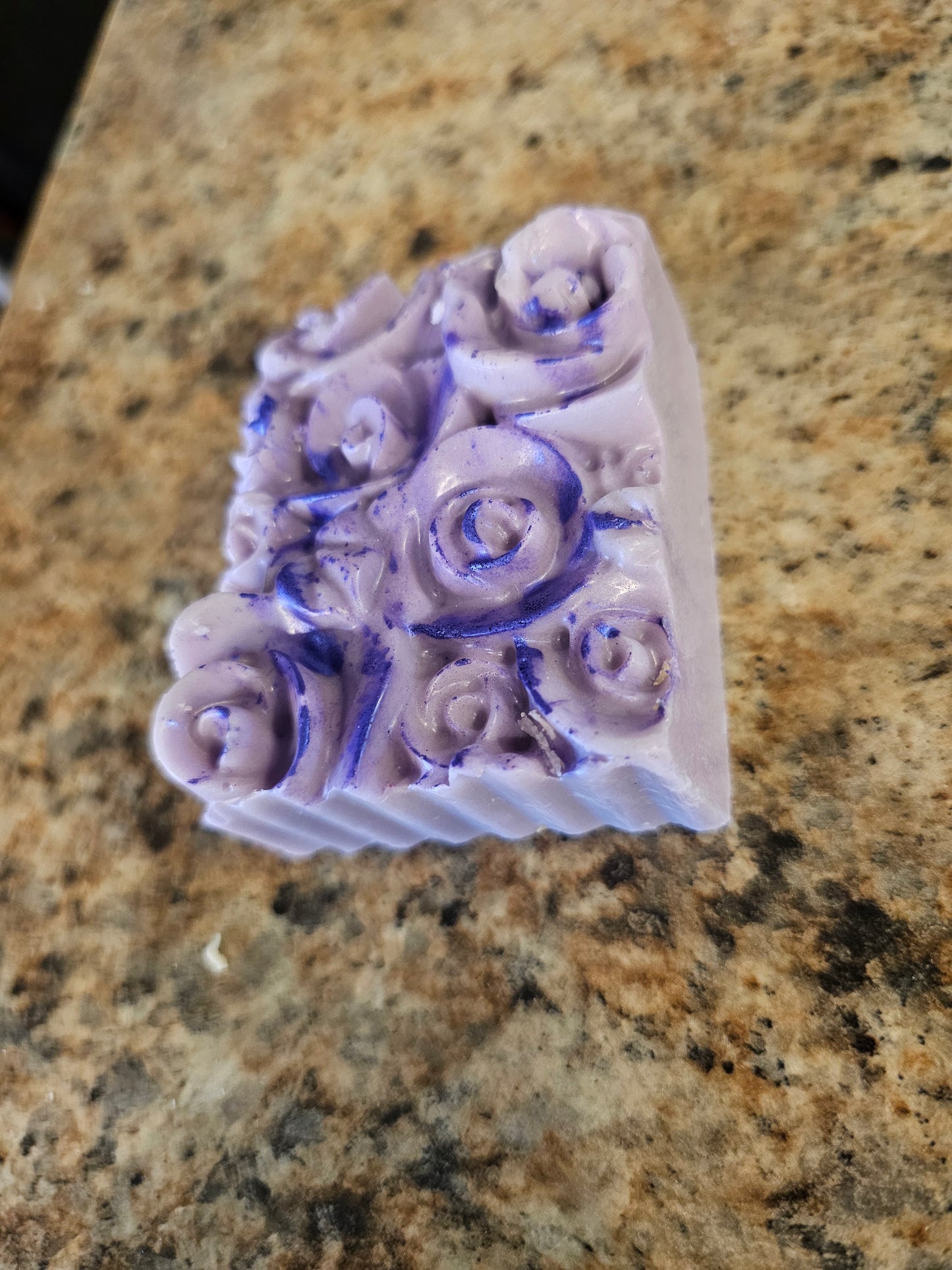 Lavender Driftwood Goats Milk Decorative Rose Soap