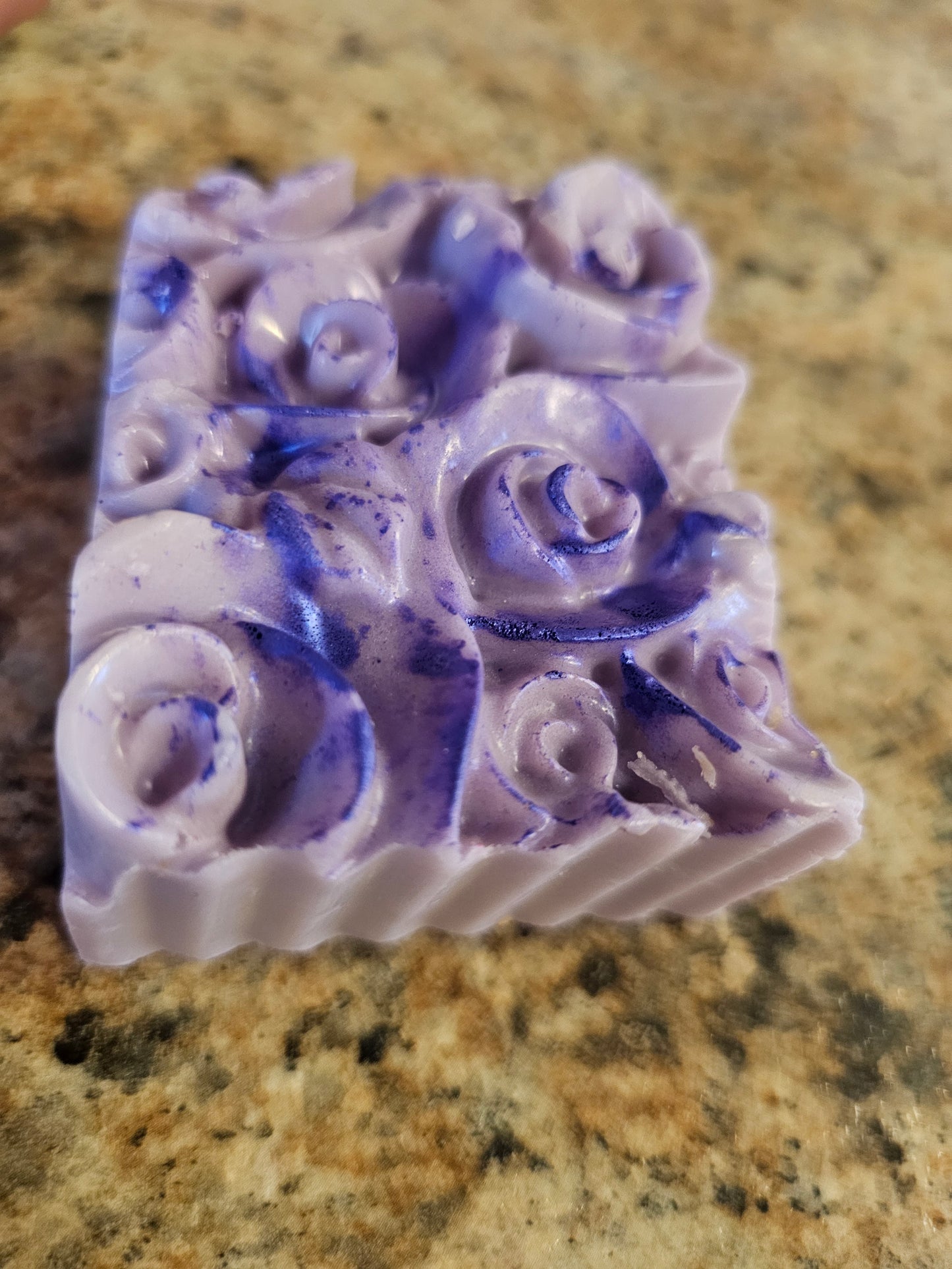 Lavender Driftwood Goats Milk Decorative Rose Soap