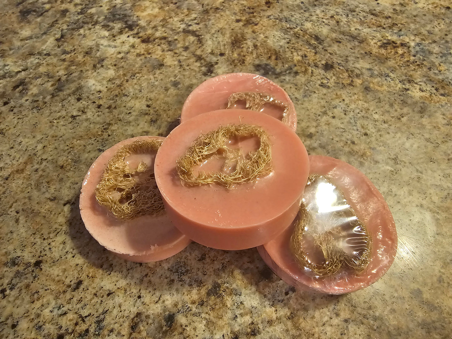 Strawberry Guava Goats Milk Loofah Soaps