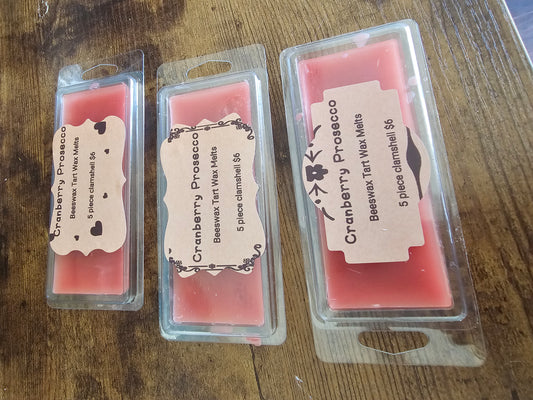 Cranberry Prosecco 5 Pack Beeswax Wax Melts