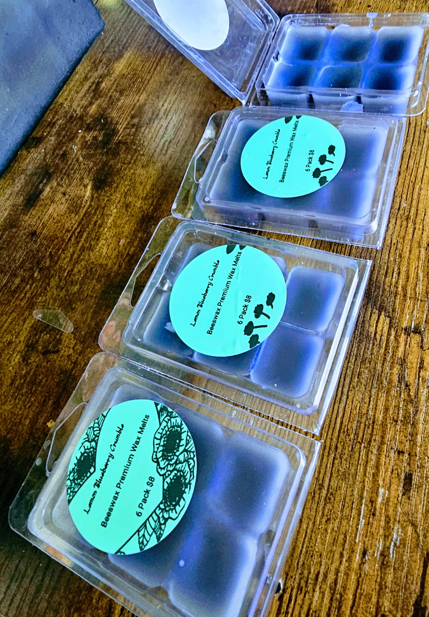 Lemon Blueberry Crumble Beeswax Melts